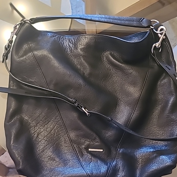 Rebecca Minkoff Moto Hobo/Crossbody in Black Leather - Picture 7 of 11